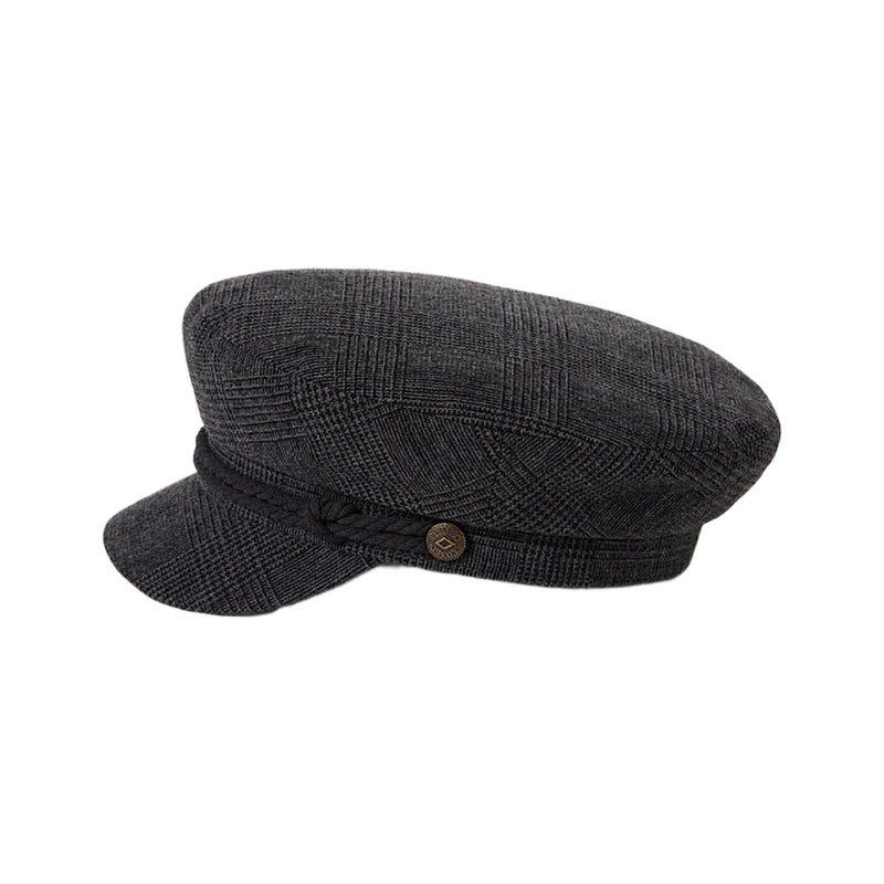 Brixton Fiddler Fisherman Cap - Grey Shadow Plaid