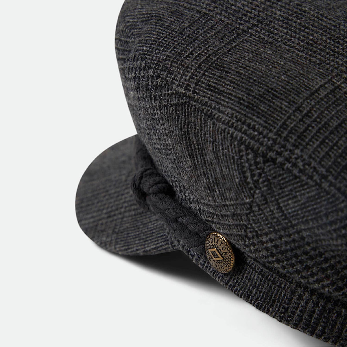 Brixton Fiddler Fisherman Cap - Grey Shadow Plaid