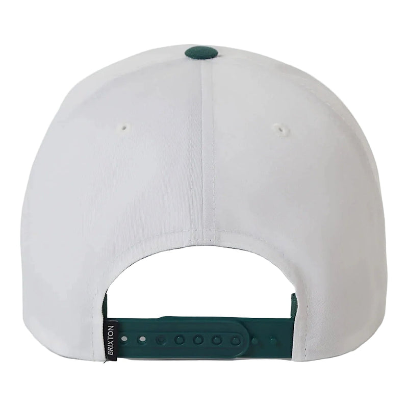 Brixton Gallatin Snapback Cap - Off White/Primal Green