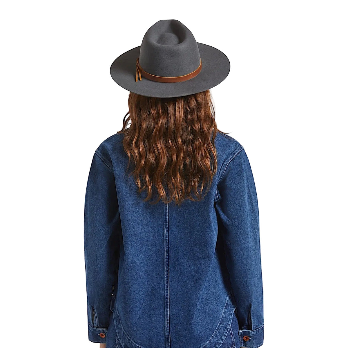Brixton Hawkins WTHR Guard Cowboy Hat - Asphalt/Brown