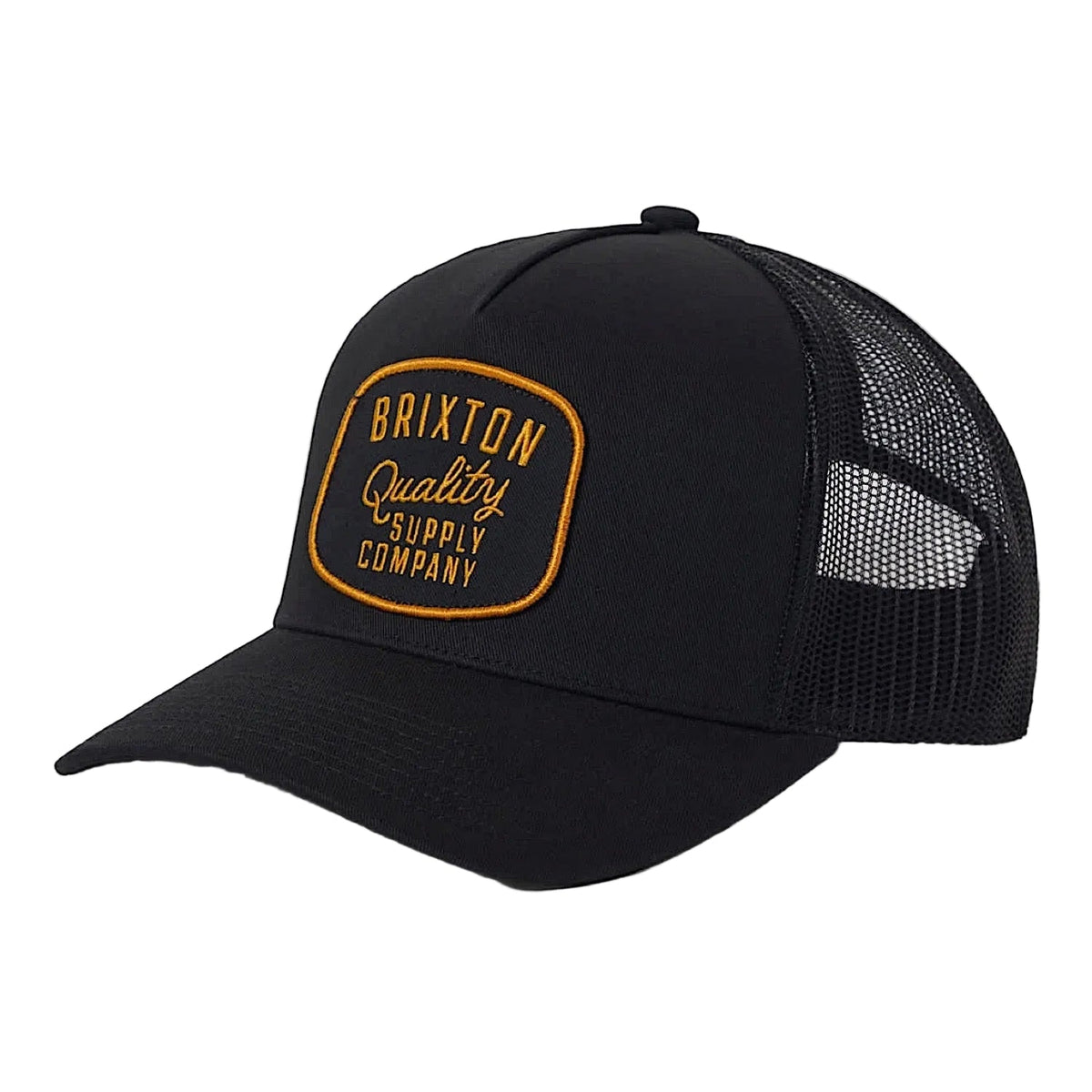 Brixton Hubal Netplus Trucker Hat - Black/Black