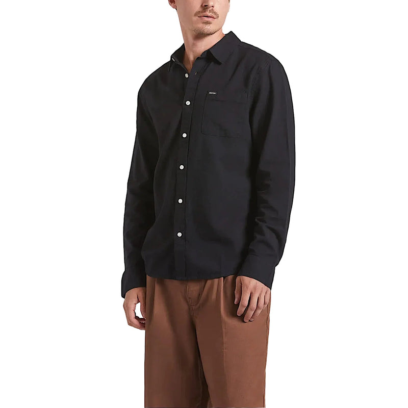 Brixton Men’s Charter Long Sleeve Shirt - Black