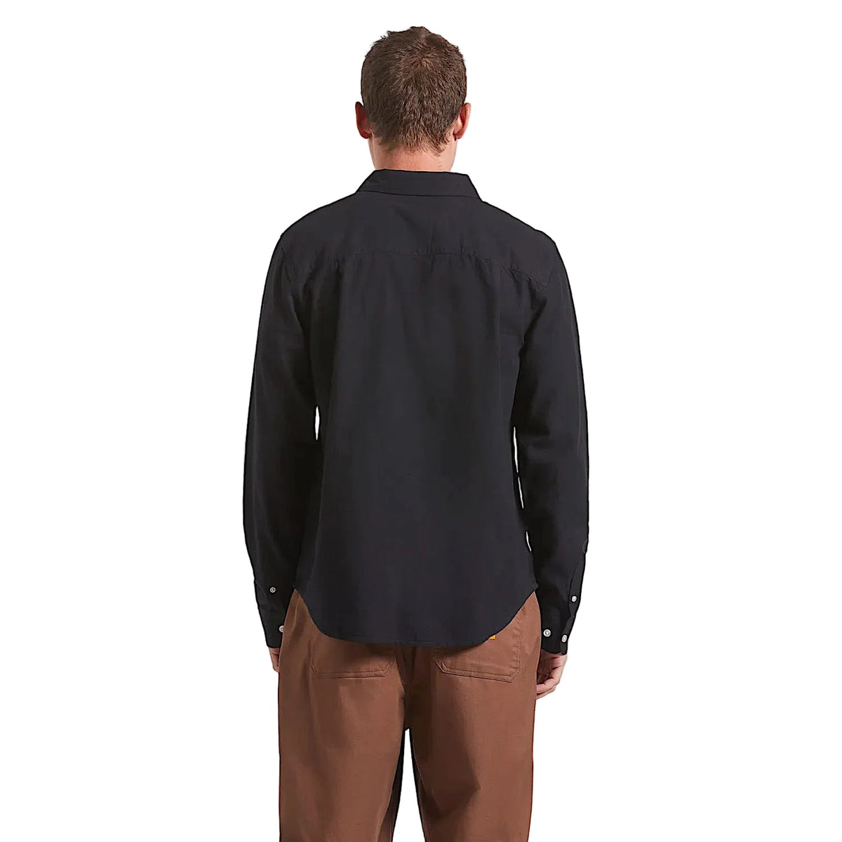 Brixton Men’s Charter Long Sleeve Shirt - Black