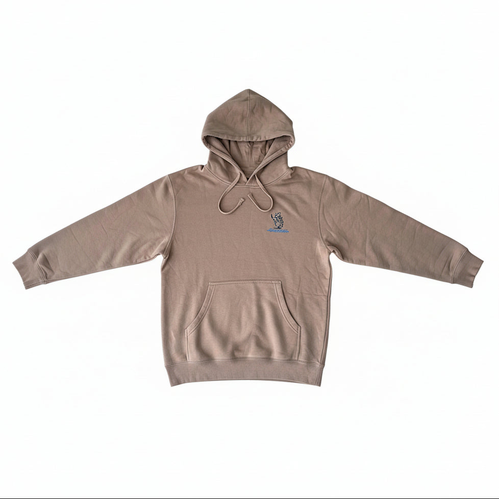 Brixton Men’s Let’er Buck Hoodie - Sandstone/Black/Blue