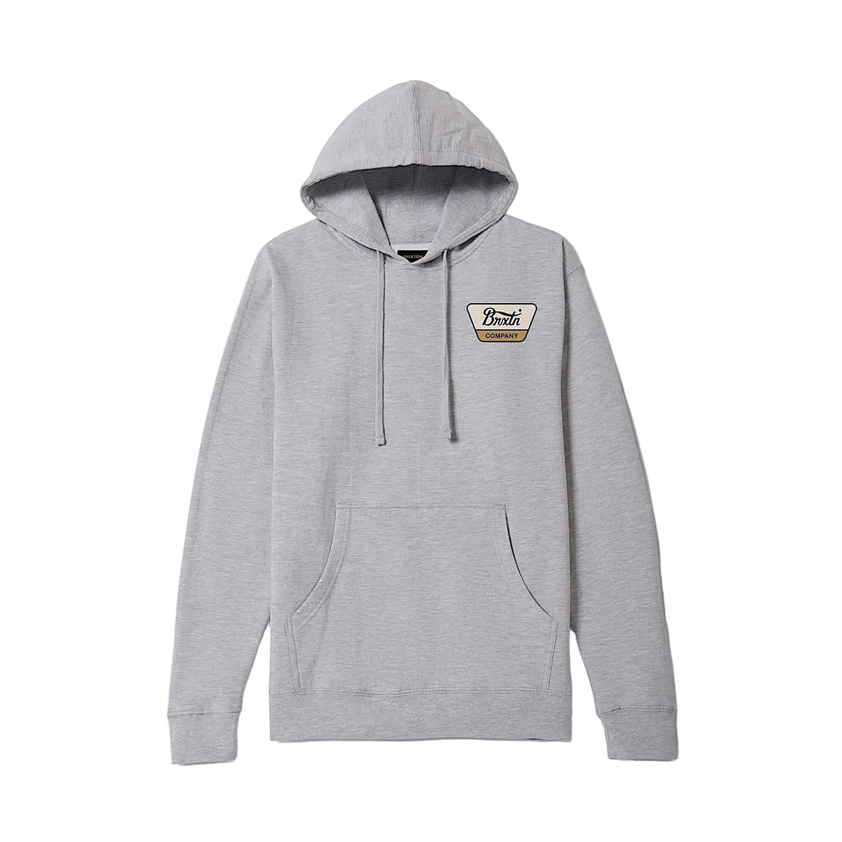 Brixton Men’s Linwood Hood - Heather Grey/Whitecap/Dusted Ochre