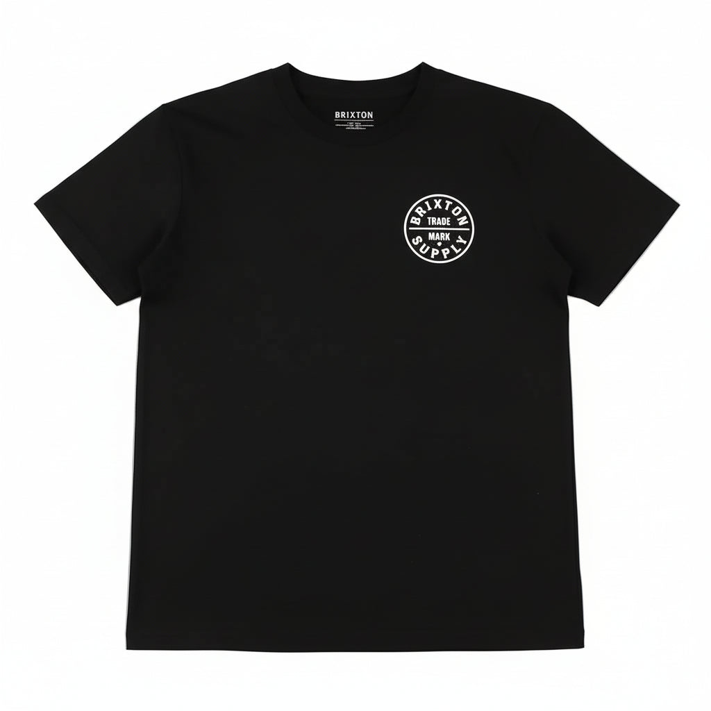 Brixton Men’s Oath T-Shirt - Jet Black/Off White