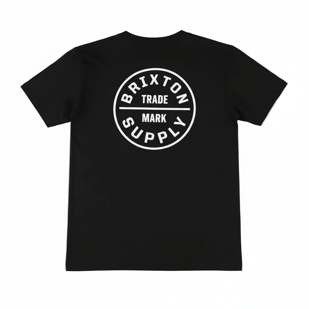 Brixton Men’s Oath T-Shirt - Jet Black/Off White