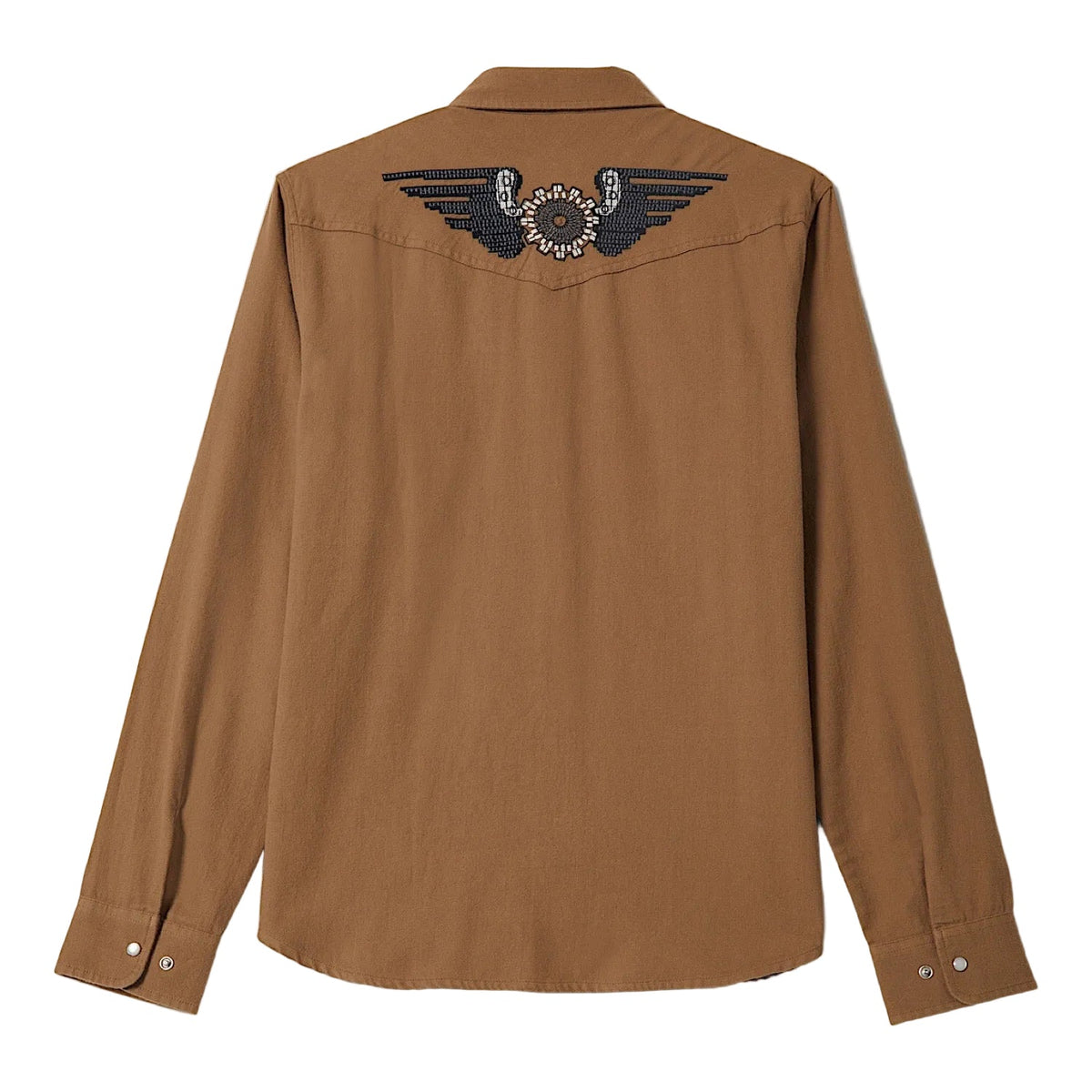 Brixton Men’s Waylon Lightweight Overshirt - Khaki
