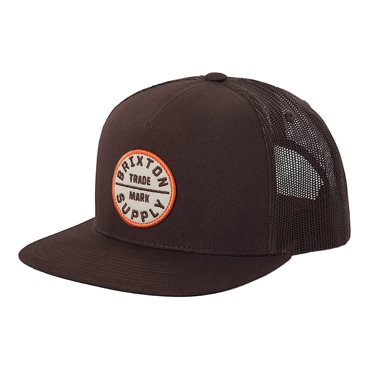 Brixton Oath Trucker Hat - Chocolate/Chocolate