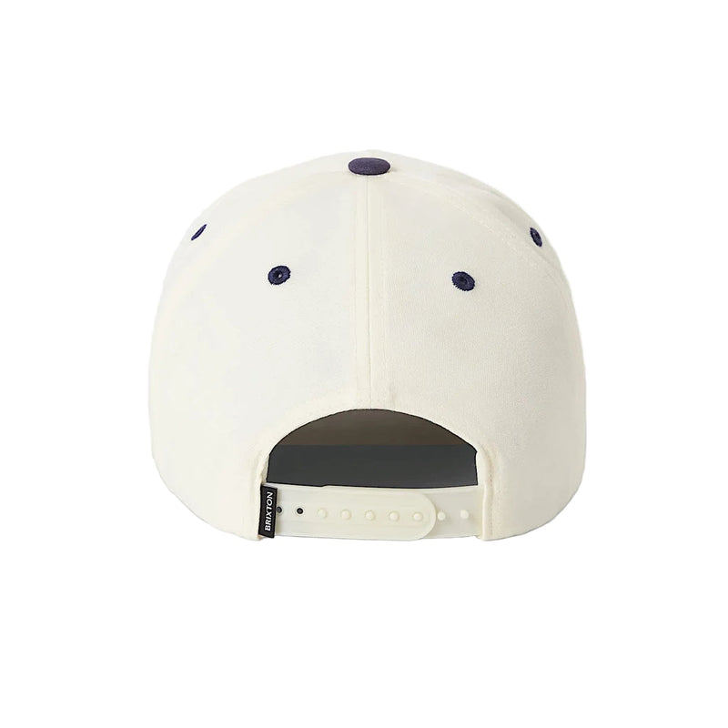 Brixton Rodeo Netplus Snapback Cap - Off White/Navy