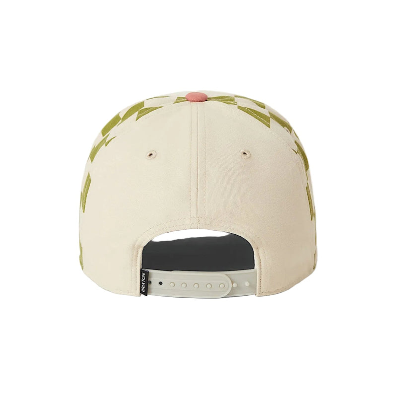 Brixton Slowdown Snapback Cap - Sublime Green Gingham/Whitecap/Italian Clay