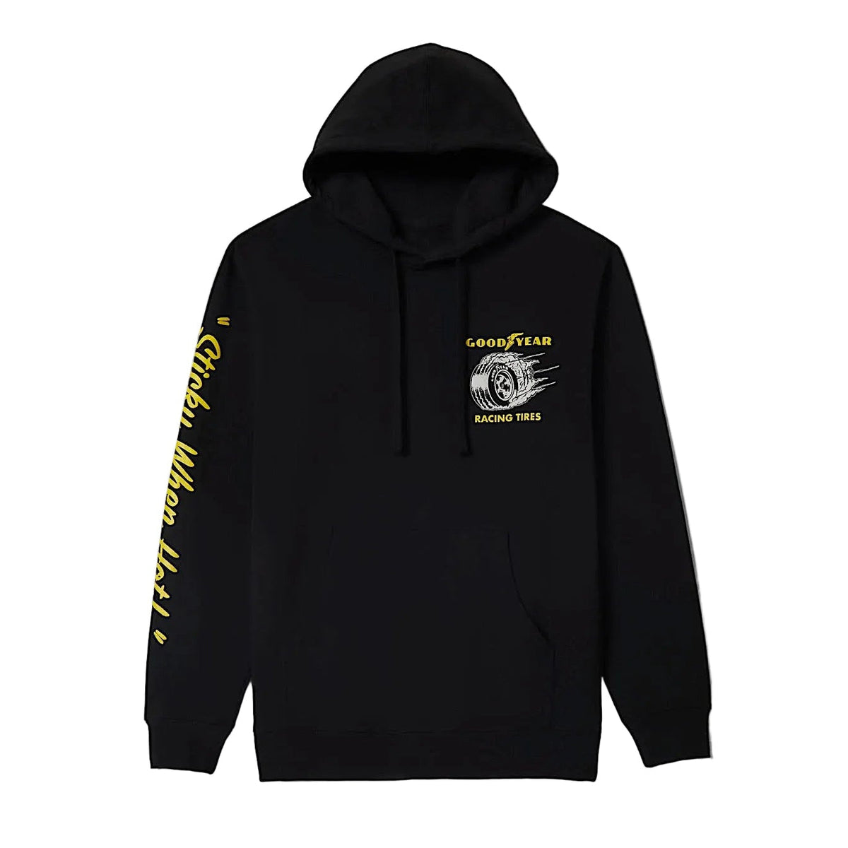 Brixton Unisex Goodyear Cheater Slick Hoodie - Black