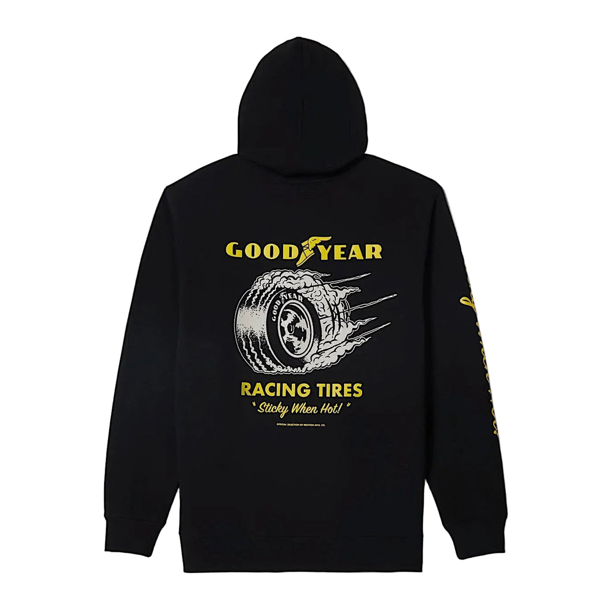 Brixton Unisex Goodyear Cheater Slick Hoodie - Black
