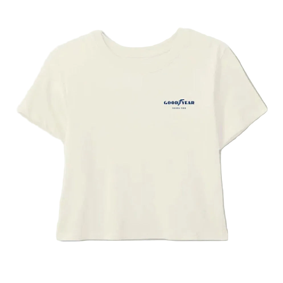 Brixton Women’s Goodyear Burnout Boxy Crew Tee - Cream