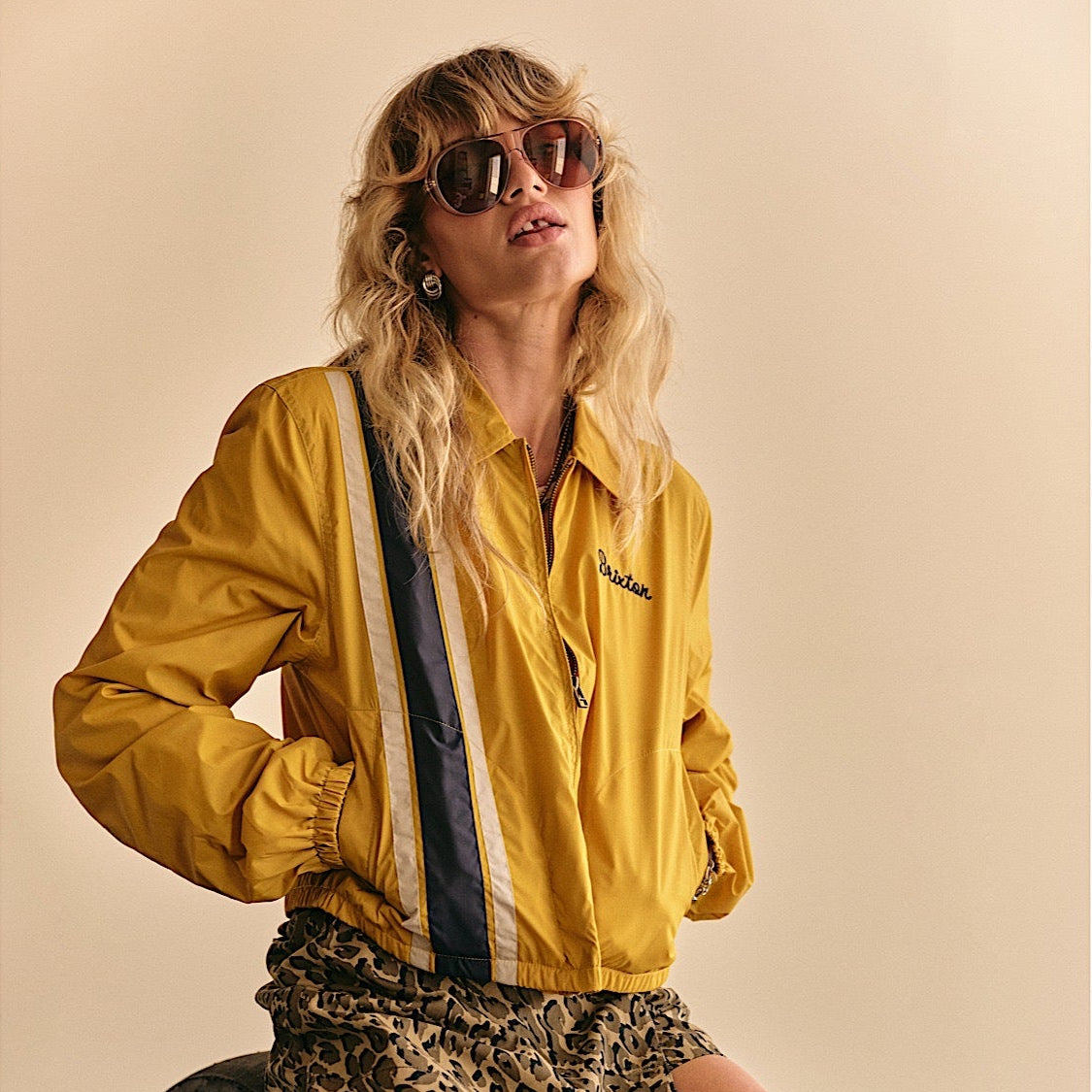 Brixton Women’s Goodyear Mechanics Jacket - Nugget Gold