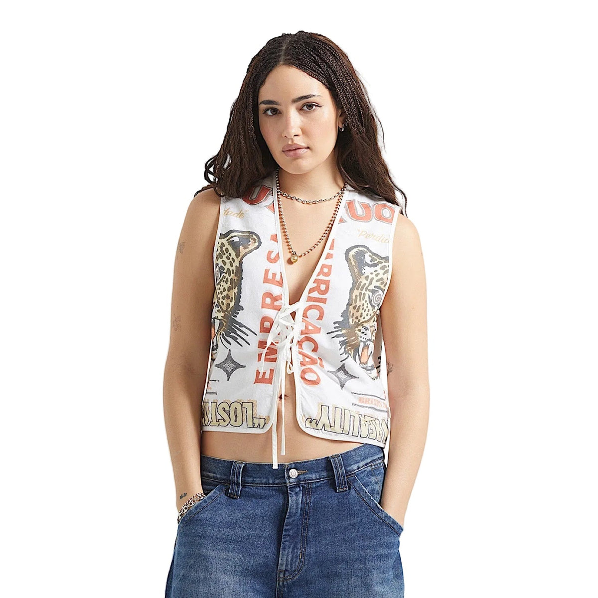Brixton Women’s The Luna Vest - Lost in Reality Print