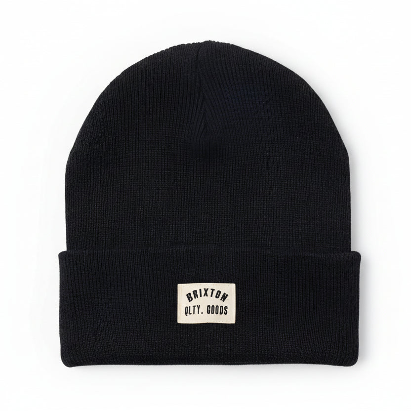Brixton Woodburn Watch Cap Beanie - Washed Black