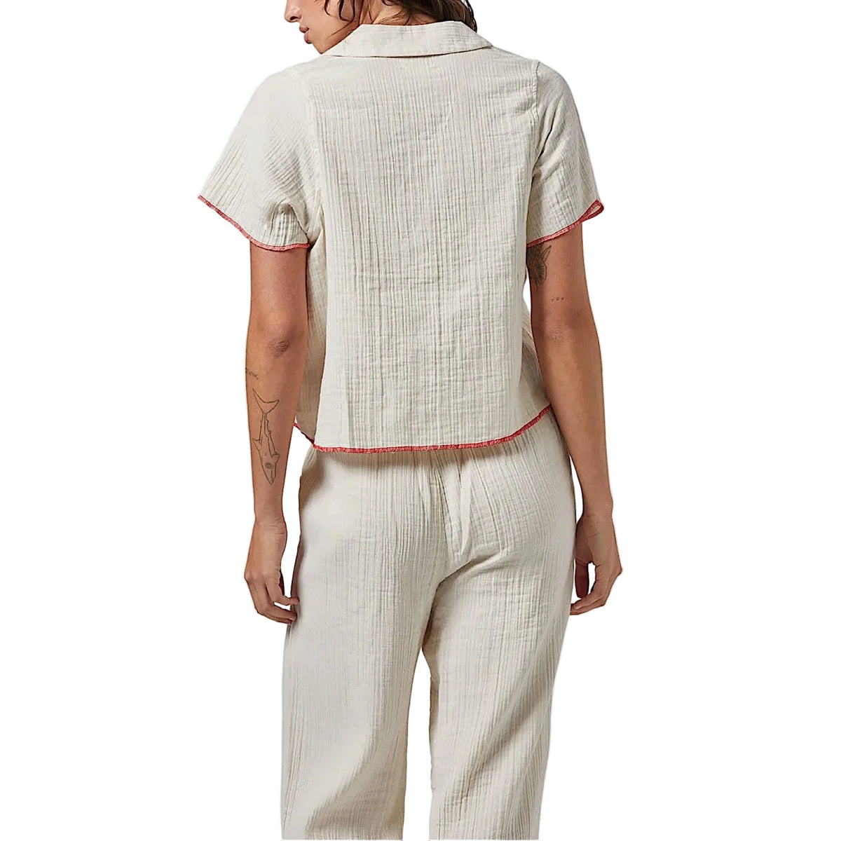 Brixton Women's Wandering Tie Top - Off White