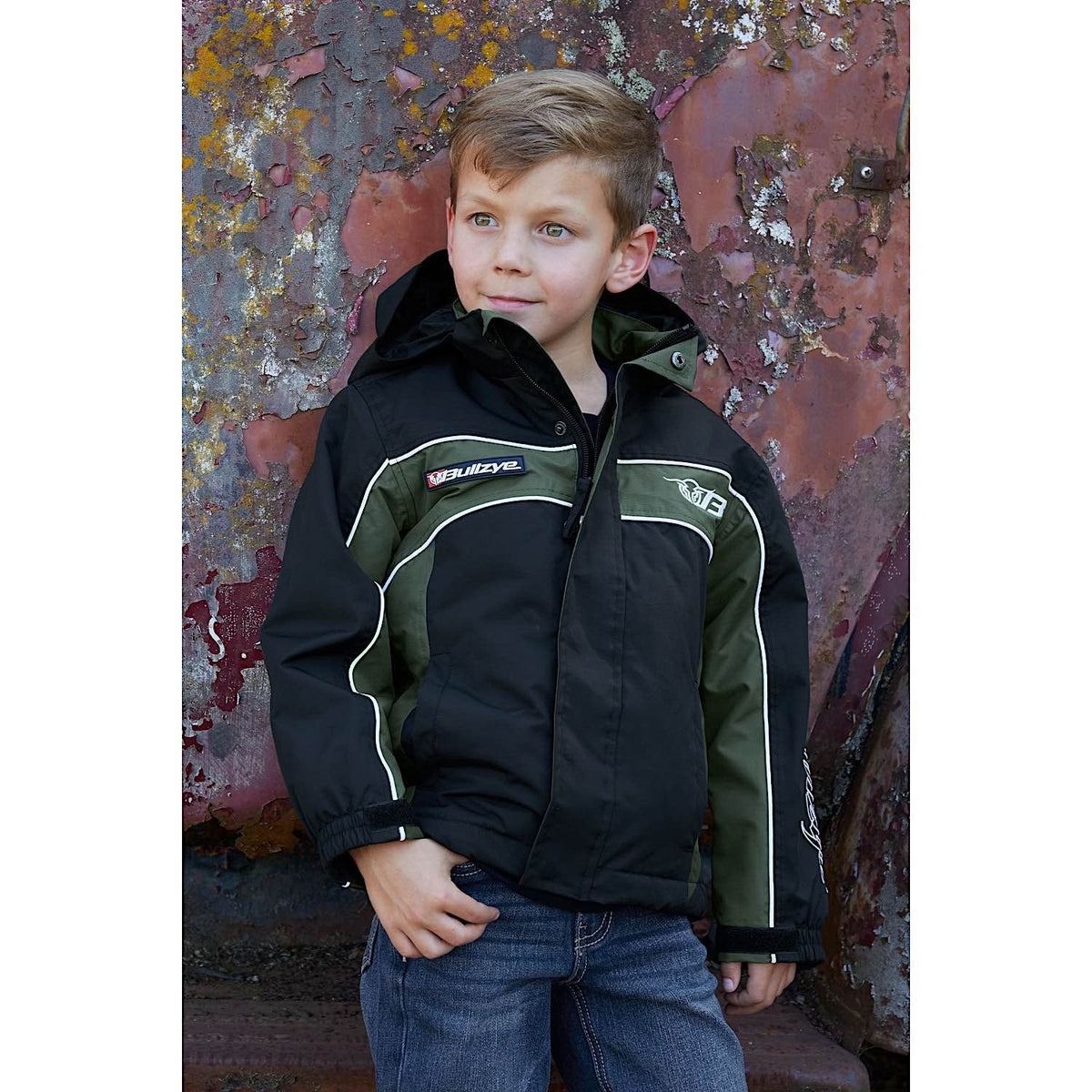 Bullzye Boy’s Bazooka Jacket Black/Green