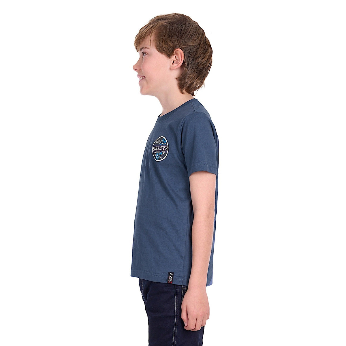 Bullzye Boy’s Blaze T Shirt - Blue Steel