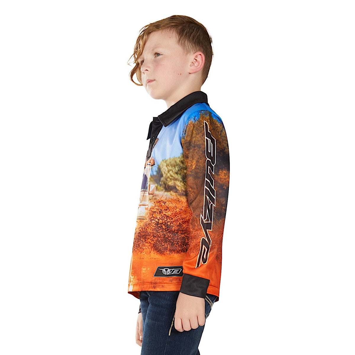 Bullzye Boy’s Blazing Long Sleeve T Shirt - Multi