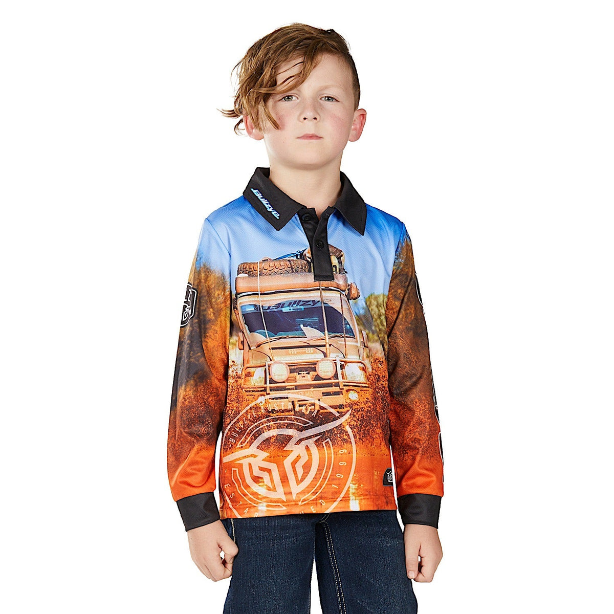 Bullzye Boy’s Blazing Long Sleeve T Shirt - Multi
