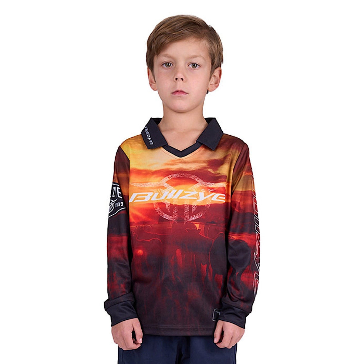Bullzye Boy’s Cam Long Sleeve Tee - Multi