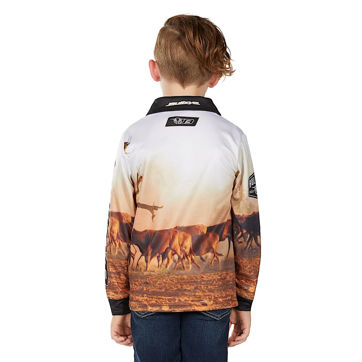 Bullzye Boy’s Helicopter Long Sleeve T Shirt - Multi