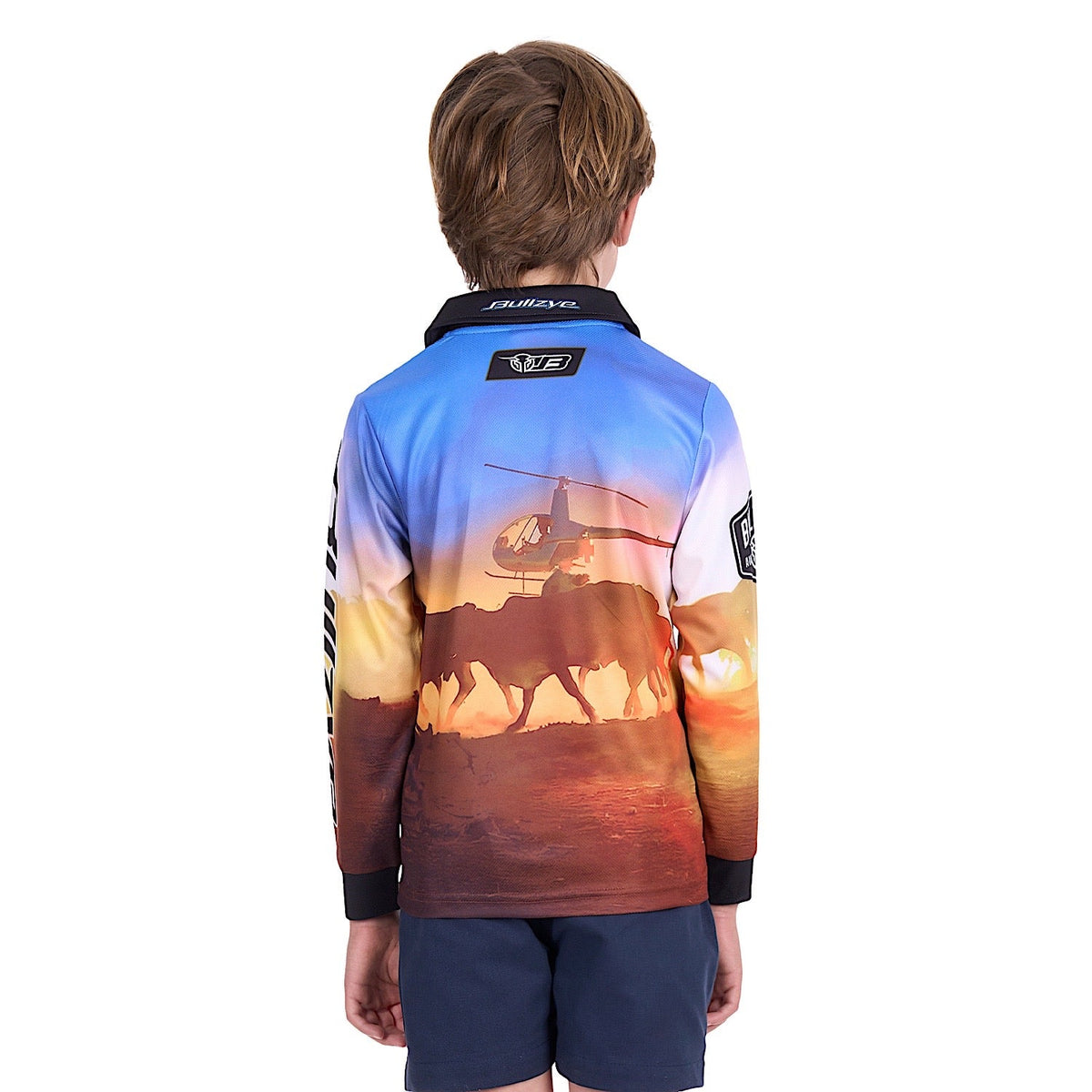 Bullzye Boy’s Outback Long Sleeve Fishing Shirt - Multi
