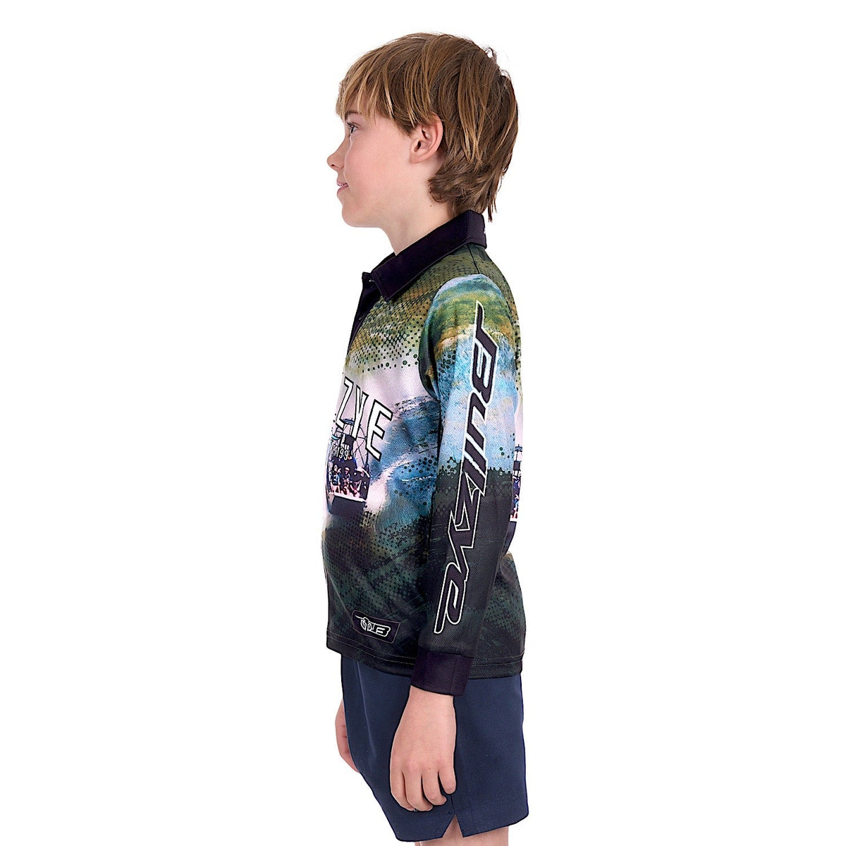 Bullzye Boy’s Rowdy Long Sleeve Fishing Shirt - Multi