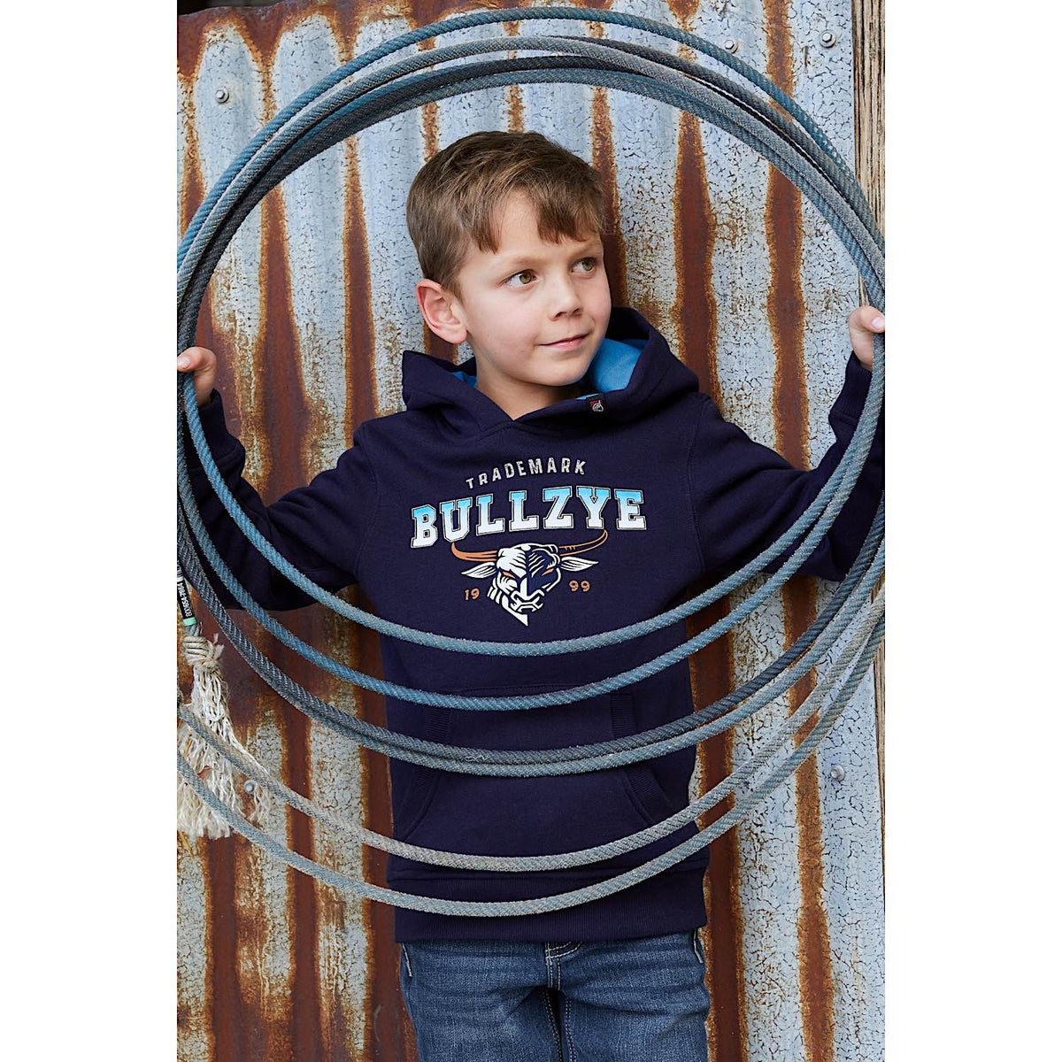 Bullzye Boy’s Trade Pullover Hoodie Navy