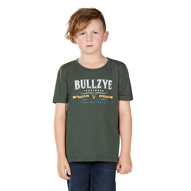 Bullzye Boy’s Trademark Short Sleeve T Shirt - Green
