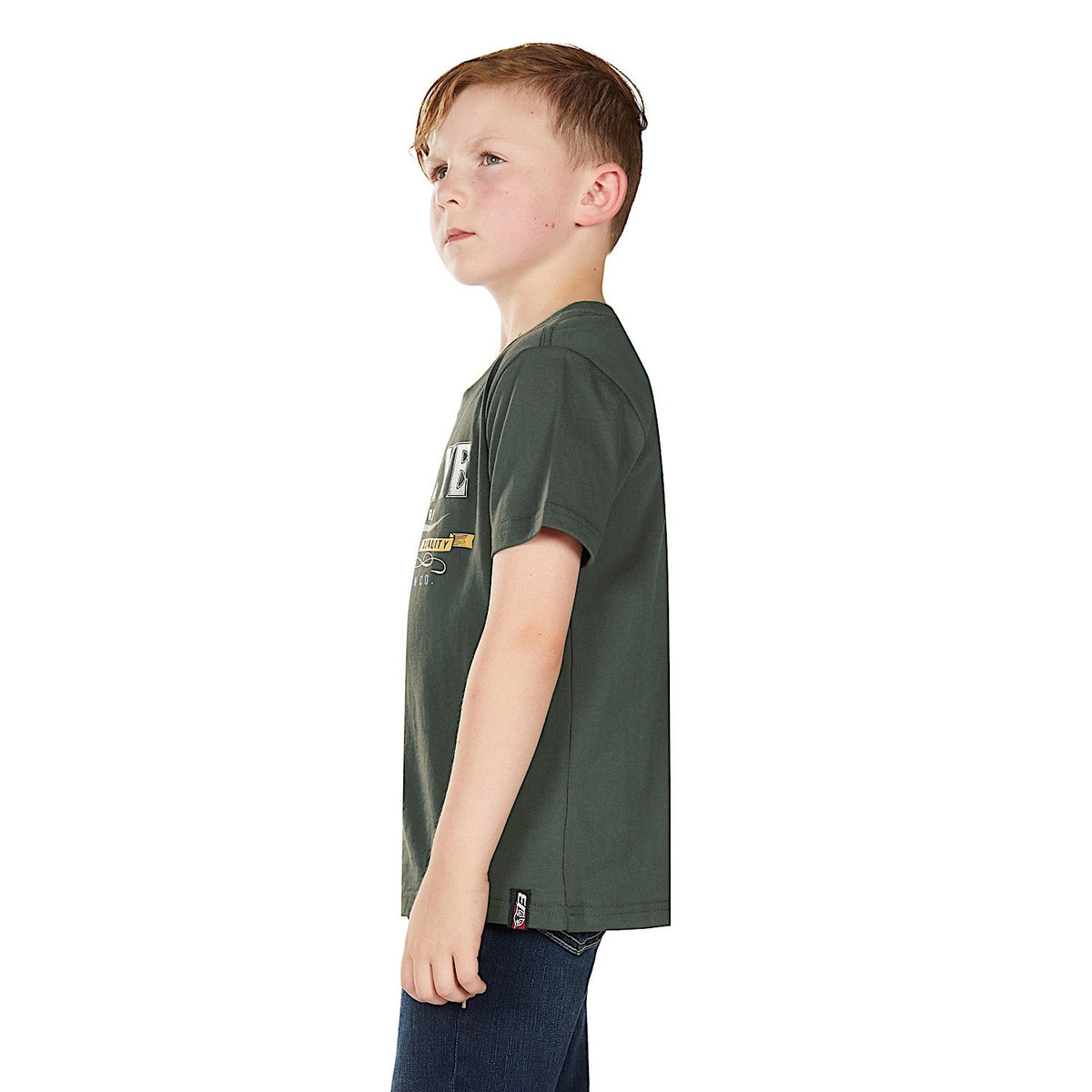 Bullzye Boy’s Trademark Short Sleeve T Shirt - Green