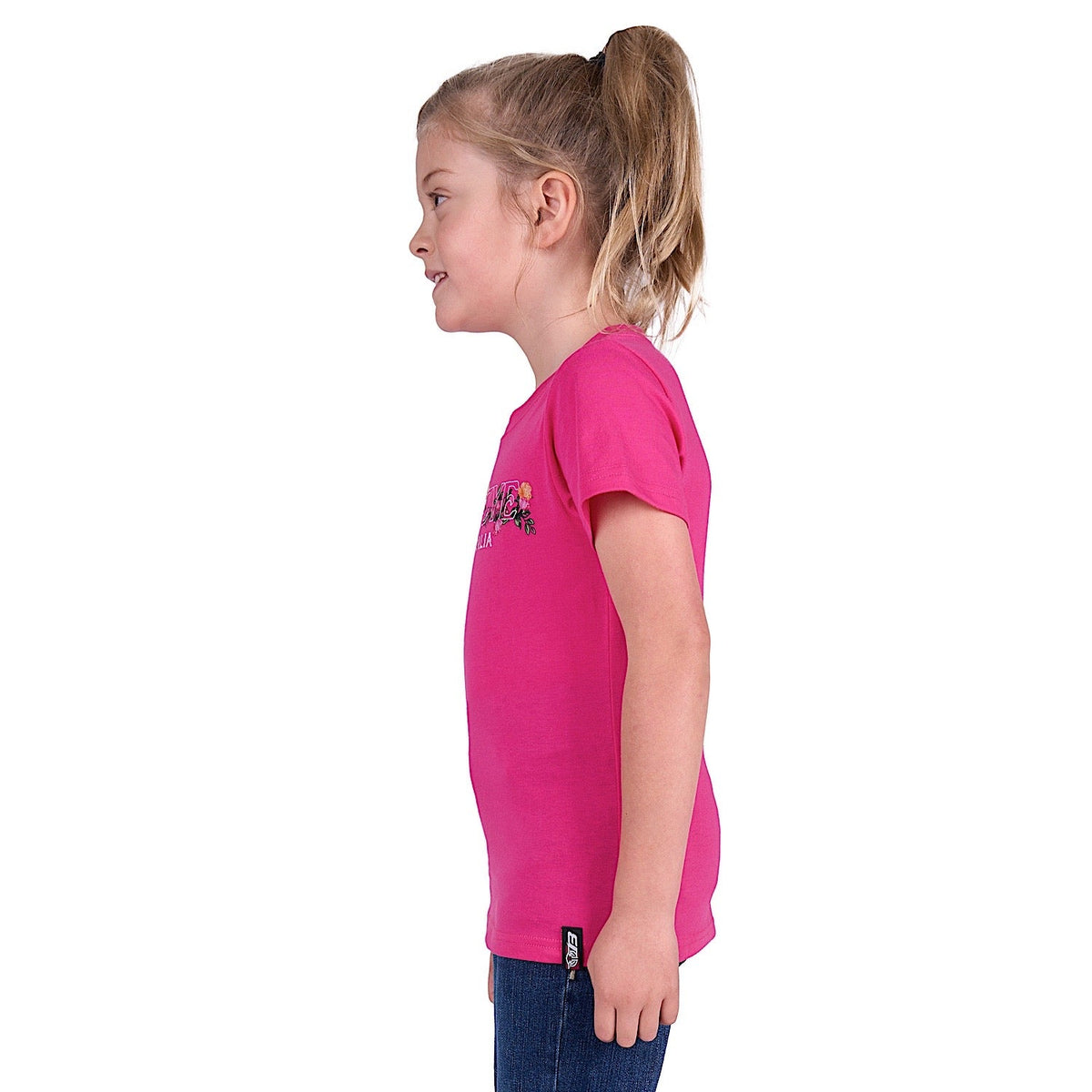 Bullzye Girl’s Flora Short Sleeve Tee - Berry