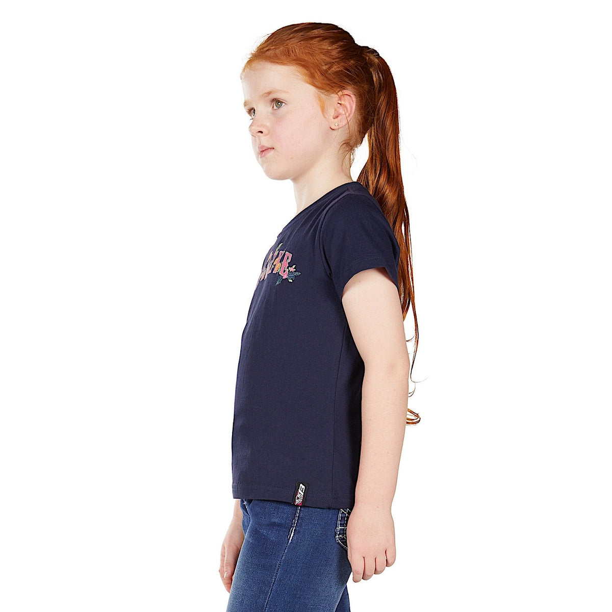 Bullzye Girl’s Nova Short Sleeve T Shirt - Navy