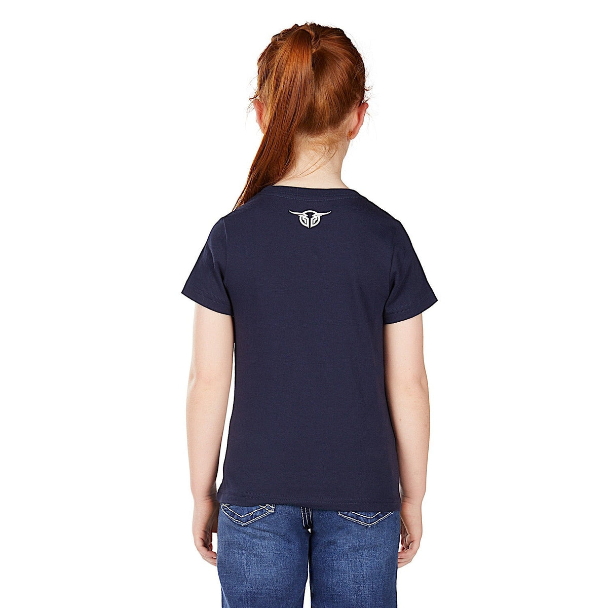 Bullzye Girl’s Nova Short Sleeve T Shirt - Navy