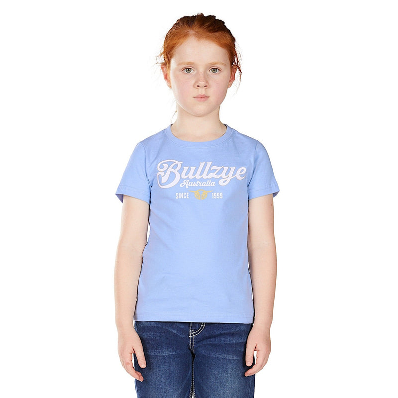 Bullzye Girl’s Scarlett Short Sleeve T Shirt - Light Blue