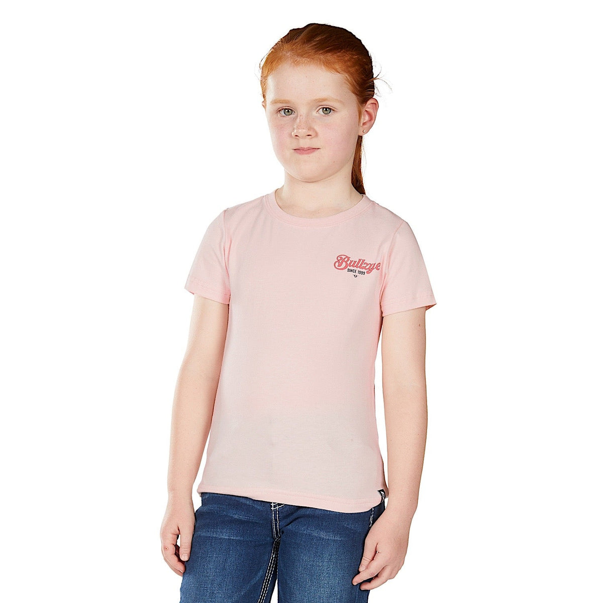 Bullzye Girl’s Vibes Short Sleeve T Shirt - Blush