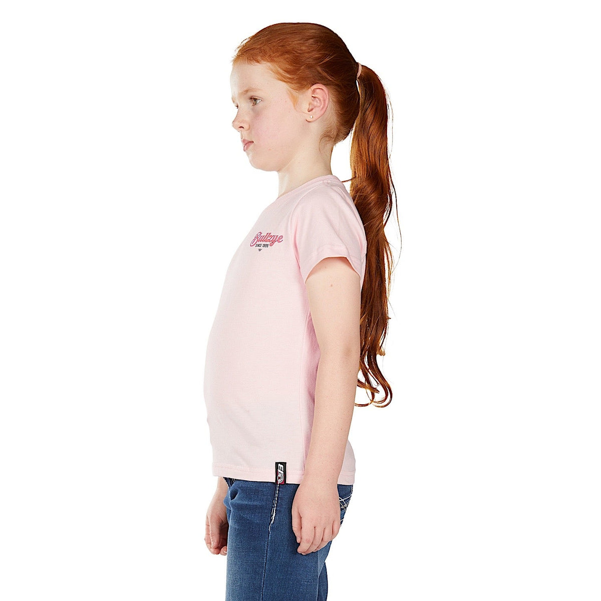 Bullzye Girl’s Vibes Short Sleeve T Shirt - Blush