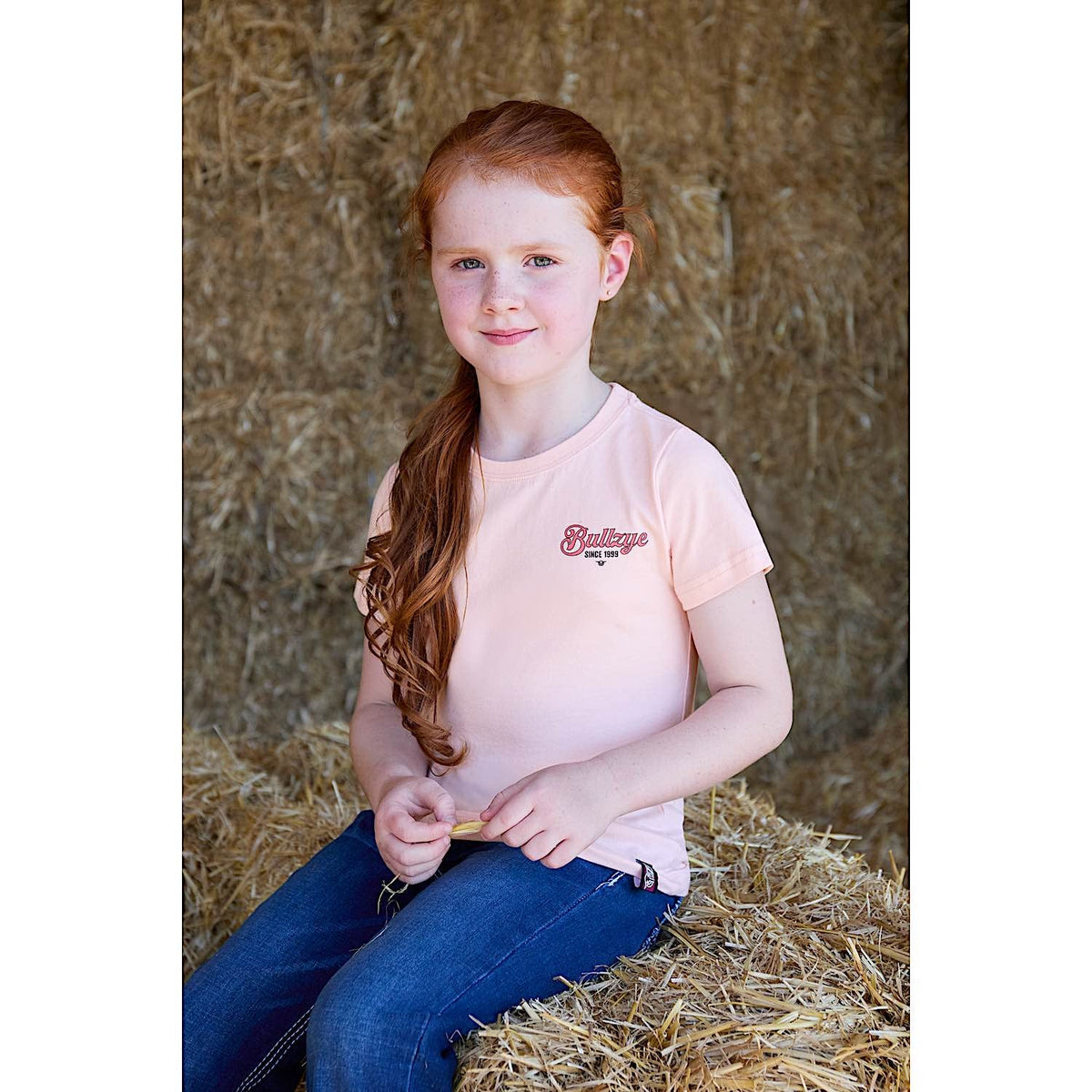 Bullzye Girl’s Vibes Short Sleeve T Shirt - Blush