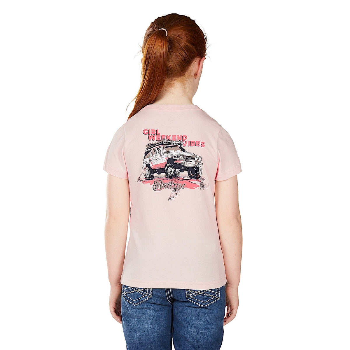 Bullzye Girl’s Vibes Short Sleeve T Shirt - Blush