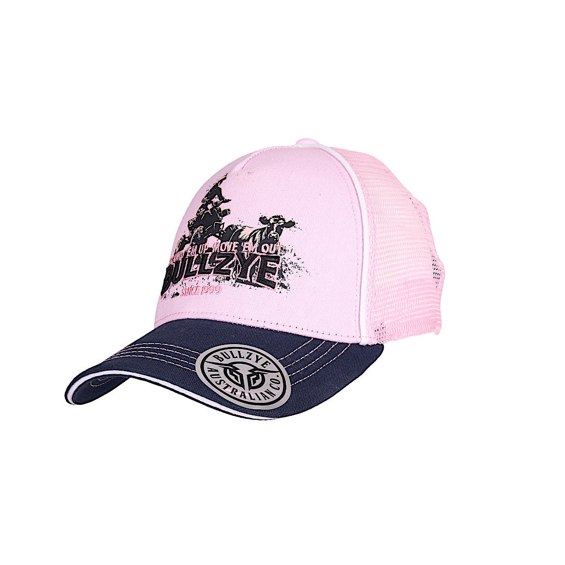 Bullzye Kids Lucy Trucker Cap - Blush/Navy
