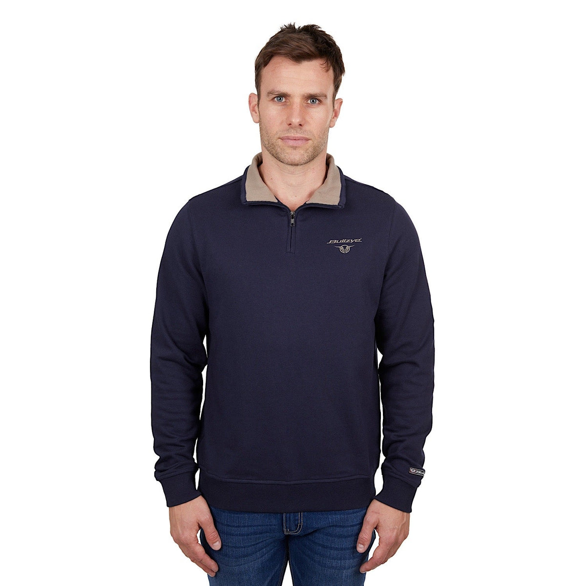 Bullzye Men’s Aiden 1/4 Zip Pullover Navy