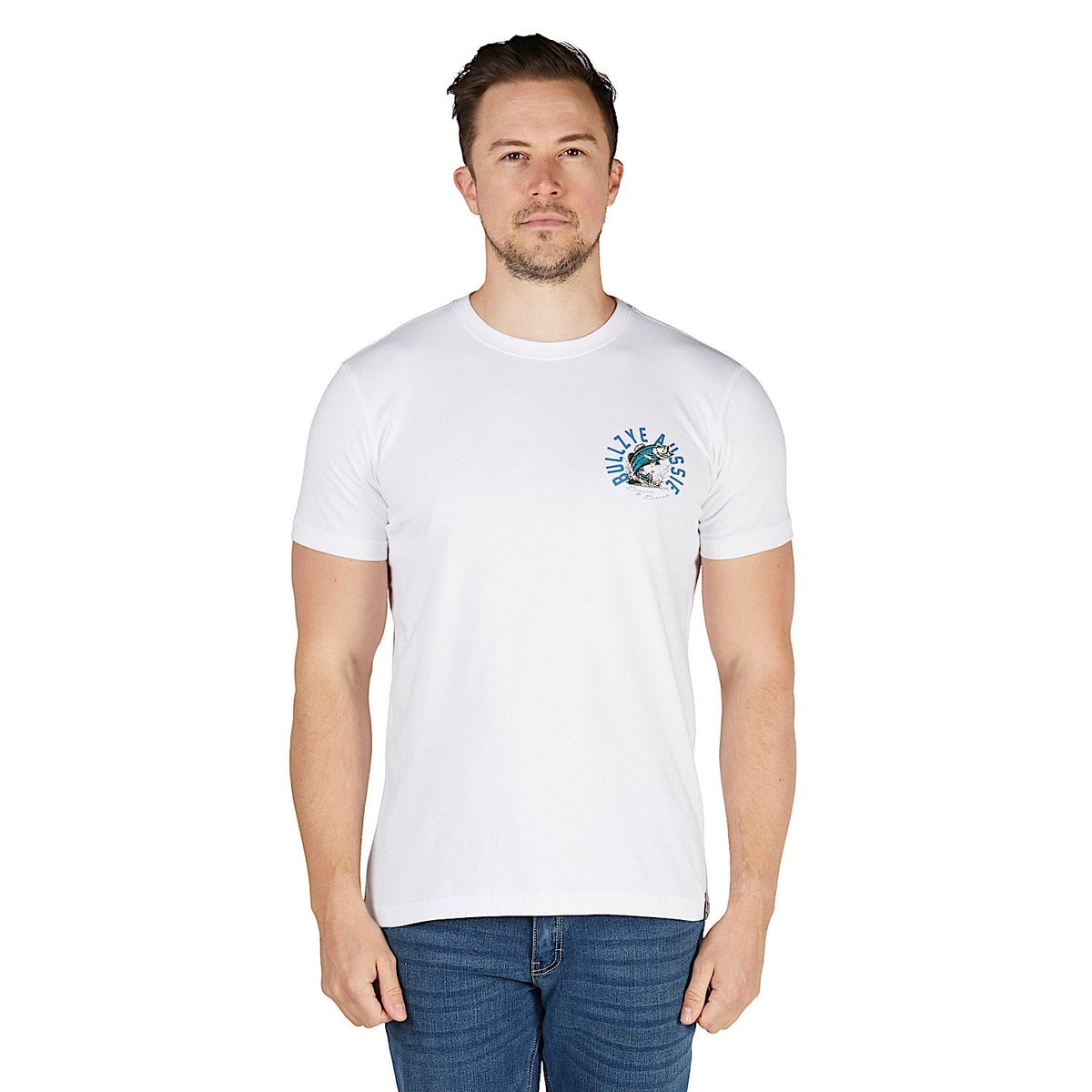 Bullzye Men’s Barra T Shirt - White