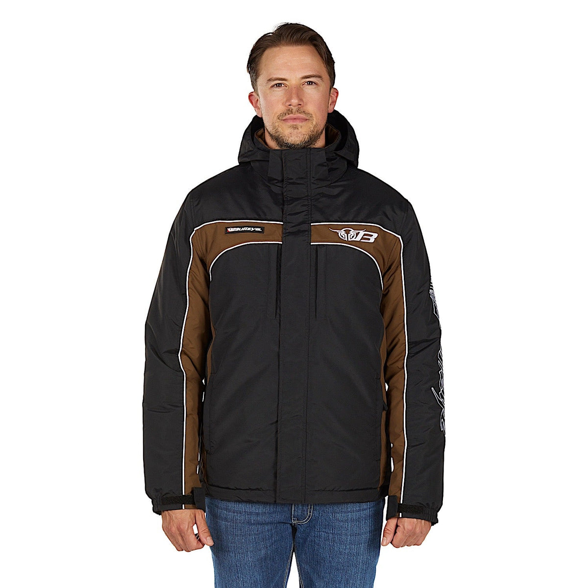 Bullzye Men’s Bazooka Jacket - Black/Dark Tan