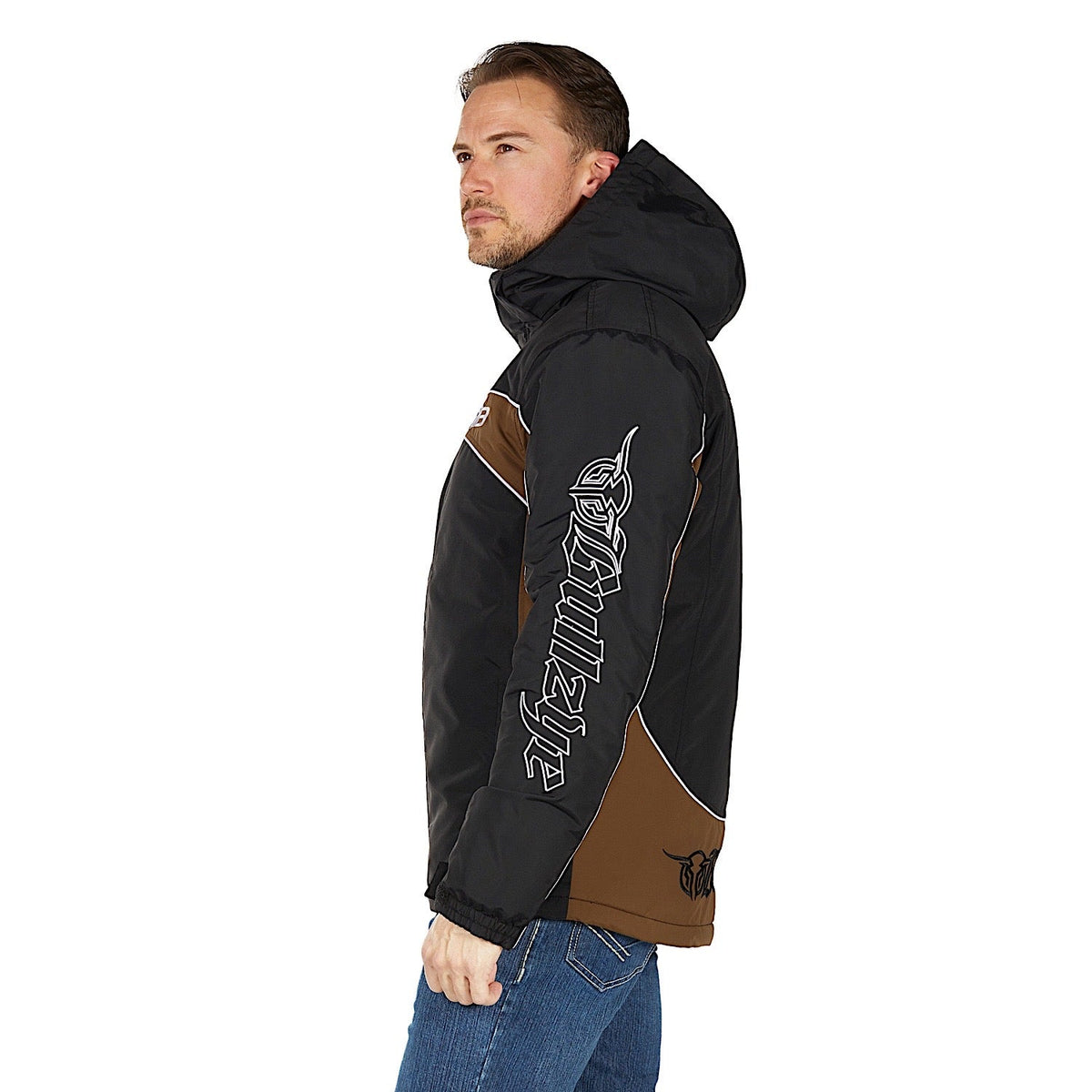 Bullzye Men’s Bazooka Jacket - Black/Dark Tan