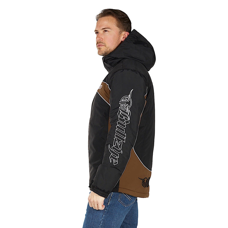 Bullzye Men’s Bazooka Jacket - Black/Dark Tan