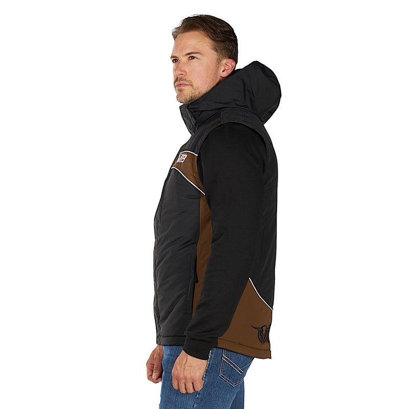 Bullzye Men’s Bazooka Vest - Black/Dark Tan