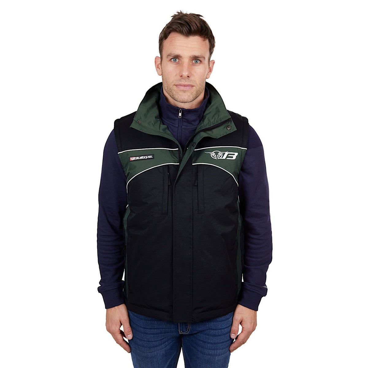 Bullzye Mens Bazooka Vest Black/Green