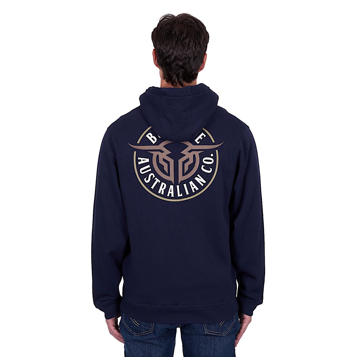 Bullzye Men’s Bullring Zip Up Hoodie - Navy
